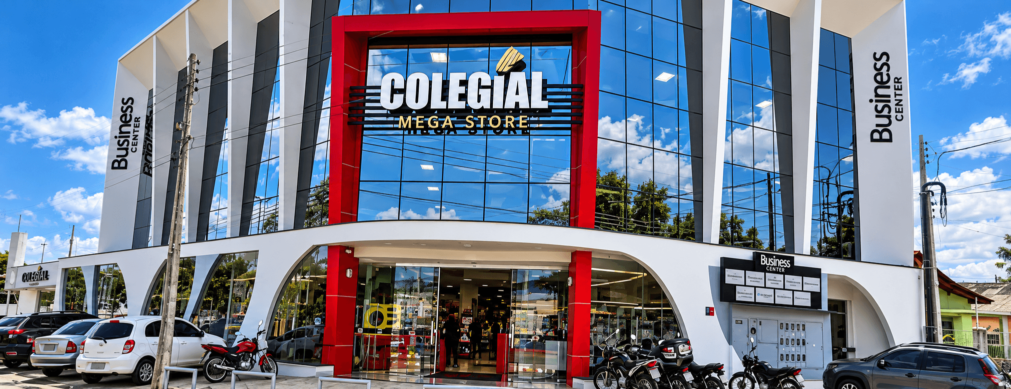 Fachada da Colegial Mega Store